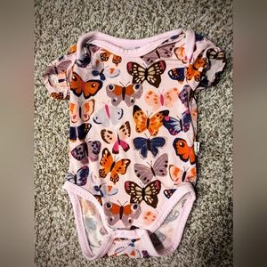 Little sleepies newborn girl butterfly bodysuit